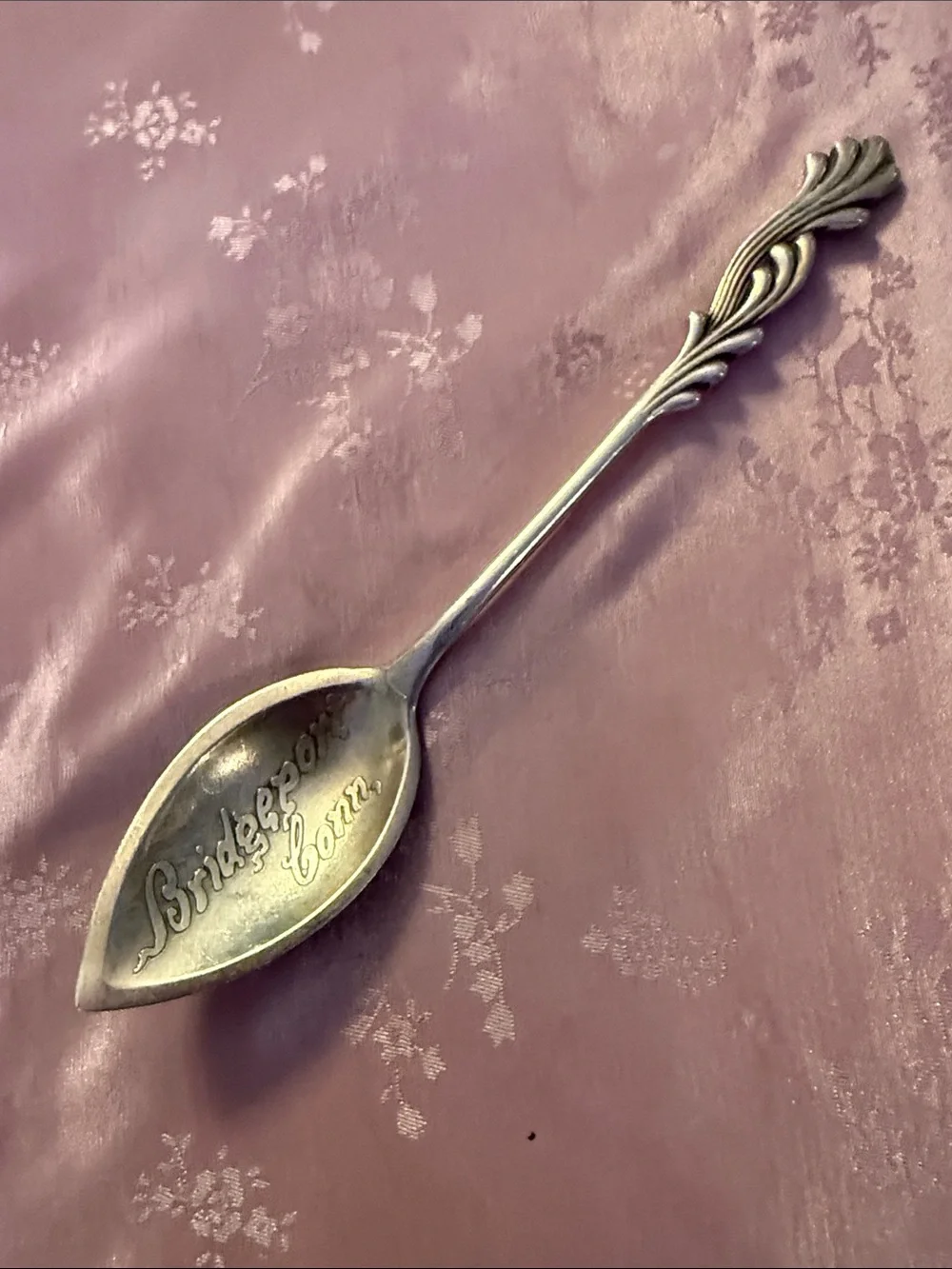 Antique Bridgeport, Connecticut collectible Spoon in Sterling silver
